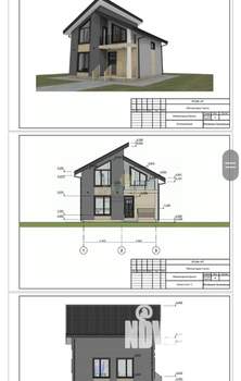Дом 150м², 2-этажный, участок 6 сот.  