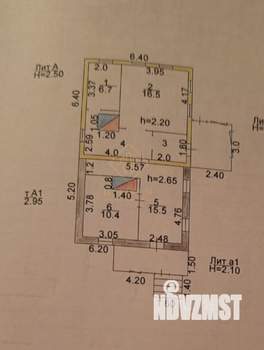 Дом 60м², 1-этажный, участок 6 сот.  