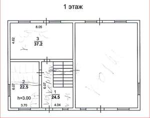 Дом 160м², 3-этажный, участок 3 сот.  