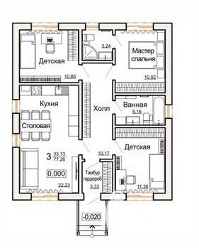 Дом 140м², 2-этажный, участок 5 сот.  