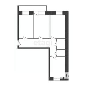 3-к квартира, на длительный срок, 64м2, 4/6 этаж