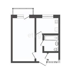 1-к квартира, на длительный срок, 30м2, 4/5 этаж