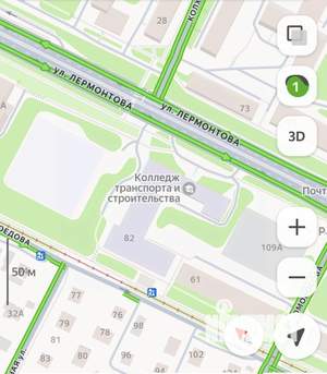 2-к квартира, на длительный срок, 46м2, 1/4 этаж