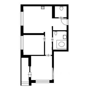 2-к квартира, на длительный срок, 44м2, 2/2 этаж