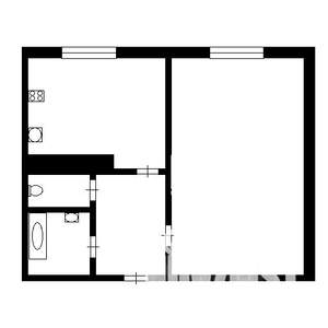 1-к квартира, на длительный срок, 30м2, 2/4 этаж