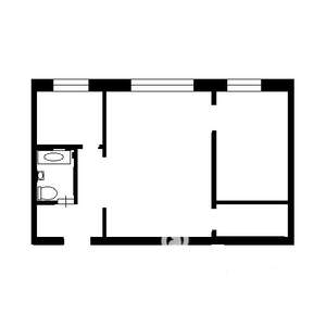 2-к квартира, на длительный срок, 48м2, 2/2 этаж