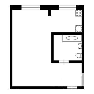 1-к квартира, на длительный срок, 24м2, 3/5 этаж