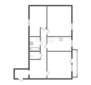 3-к квартира, на длительный срок, 64м2, 4/6 этаж