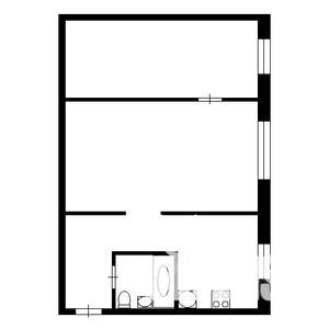 2-к квартира, на длительный срок, 45м2, 1/5 этаж
