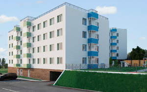 Студия квартира, на длительный срок, 23м2, 4/12 этаж