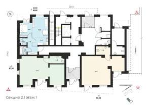 2-к квартира, вторичка, 43м2, 1/14 этаж