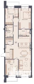 Студия квартира, строящийся дом, 138м2, 7/8 этаж