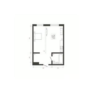 1-к квартира, вторичка, 38м2, 1/10 этаж