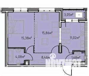 2-к квартира, вторичка, 60м2, 10/13 этаж