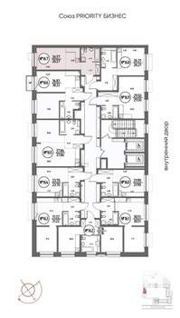 1-к квартира, строящийся дом, 27м2, 5/19 этаж