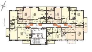 2-к квартира, строящийся дом, 58м2, 16/17 этаж