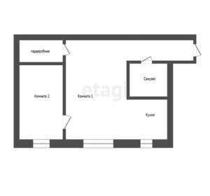 1-к квартира, вторичка, 43м2, 1/4 этаж