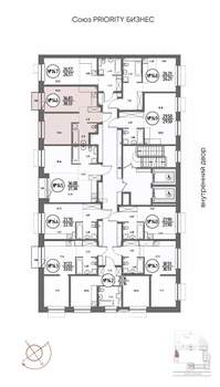 1-к квартира, строящийся дом, 38м2, 3/19 этаж