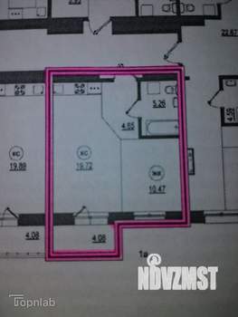 1-к квартира, вторичка, 44м2, 12/18 этаж