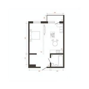 1-к квартира, вторичка, 41м2, 10/10 этаж