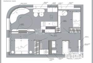 3-к квартира, вторичка, 58м2, 3/8 этаж