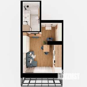 1-к квартира, вторичка, 28м2, 8/18 этаж