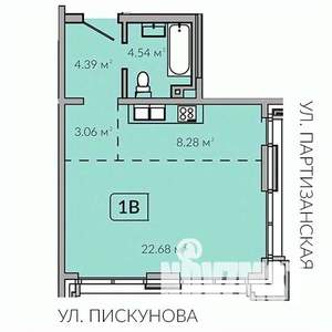 1-к квартира, вторичка, 42м2, 7/18 этаж