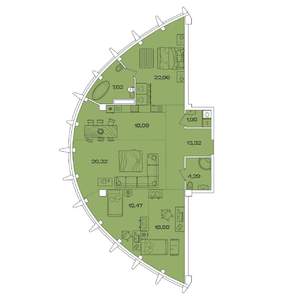 4-к квартира, вторичка, 129м2, 4/7 этаж