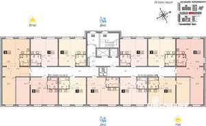 2-к квартира, строящийся дом, 49м2, 1/16 этаж
