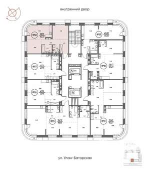 2-к квартира, строящийся дом, 62м2, 14/20 этаж