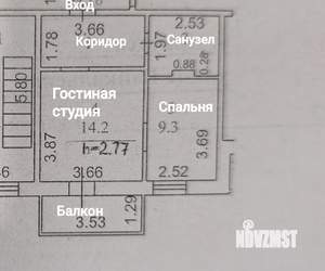 1-к квартира, вторичка, 40м2, 5/11 этаж