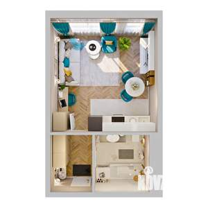 1-к квартира, вторичка, 29м2, 1/8 этаж