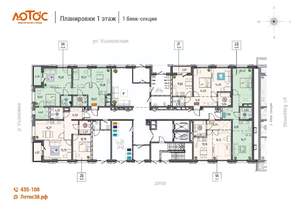 1-к квартира, вторичка, 42м2, 1/14 этаж