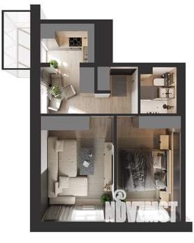 1-к квартира, вторичка, 43м2, 3/4 этаж