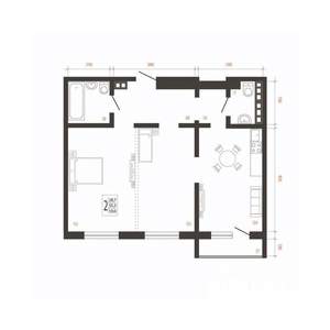 2-к квартира, вторичка, 59м2, 10/10 этаж
