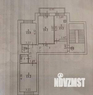 3-к квартира, вторичка, 82м2, 5/6 этаж