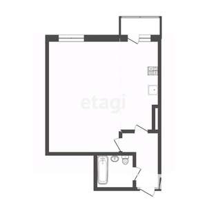 1-к квартира, вторичка, 42м2, 4/11 этаж