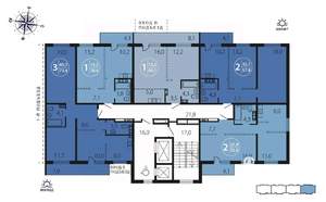 1-к квартира, вторичка, 49м2, 2/16 этаж