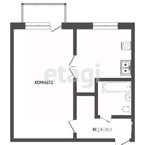 1-к квартира, вторичка, 31м2, 4/5 этаж