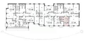 1-к квартира, строящийся дом, 29м2, 13/19 этаж