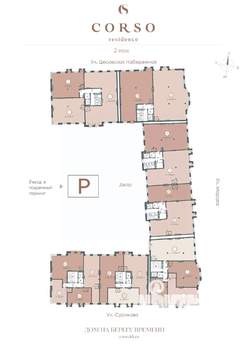 Студия квартира, строящийся дом, 73м2, 2/7 этаж