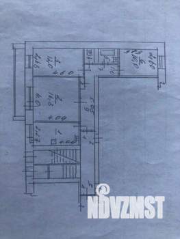 3-к квартира, вторичка, 63м2, 1/5 этаж