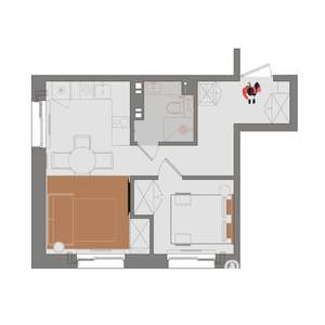 2-к квартира, вторичка, 36м2, 13/14 этаж