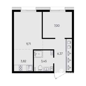2-к квартира, вторичка, 30м2, 5/14 этаж