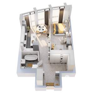 1-к квартира, вторичка, 51м2, 4/8 этаж