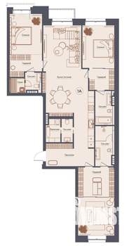 Студия квартира, вторичка, 165м2, 3/7 этаж