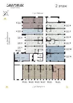 2-к квартира, вторичка, 55м2, 2/9 этаж