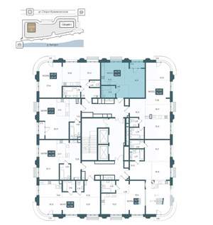 1-к квартира, вторичка, 45м2, 9/20 этаж