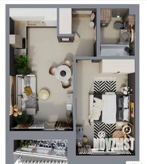 1-к квартира, вторичка, 40м2, 11/12 этаж