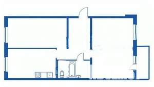 2-к квартира, вторичка, 57м2, 3/4 этаж